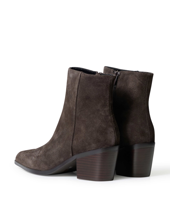 Carmen dames enkellaarzen bruin