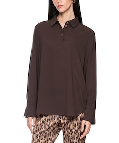 Dames blouse bruin