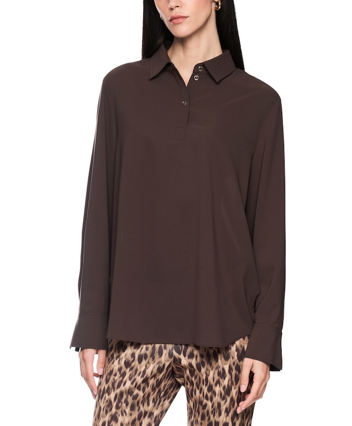 Dames blouse bruin