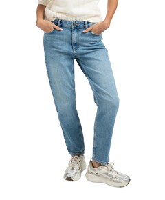 Mid waist boyfriend broek blauw