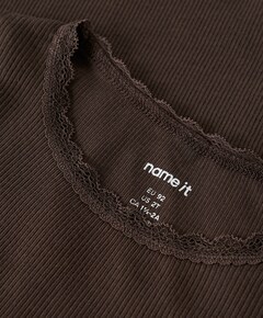 Meisjes longsleeve bruin