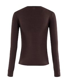 Dames longsleeve bruin