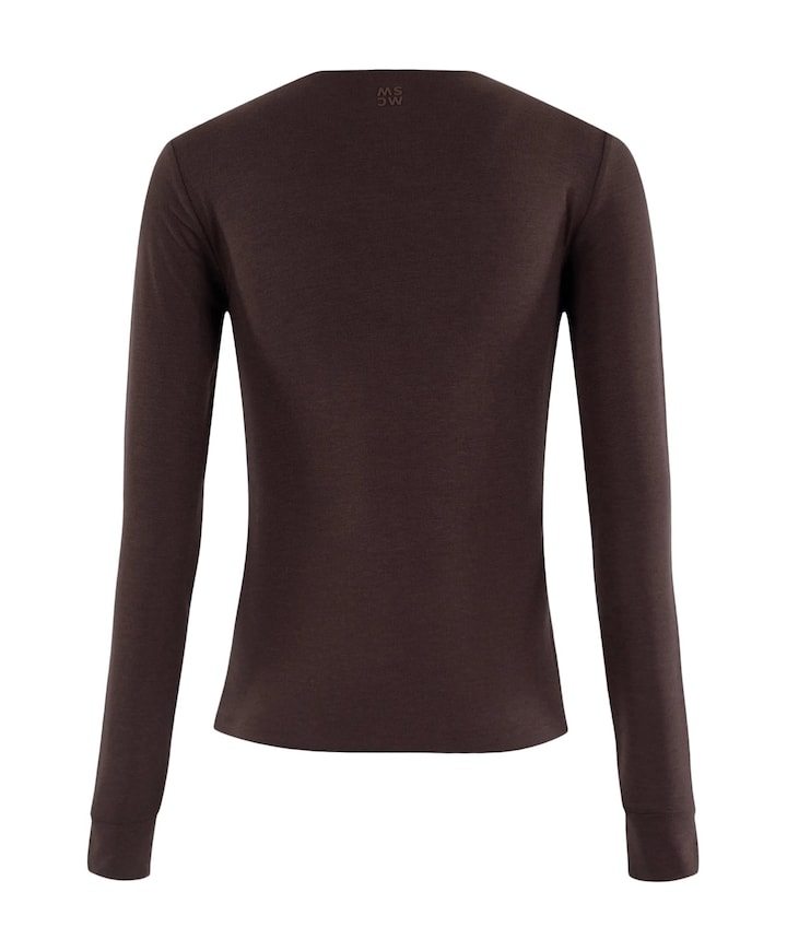 Dames longsleeve bruin