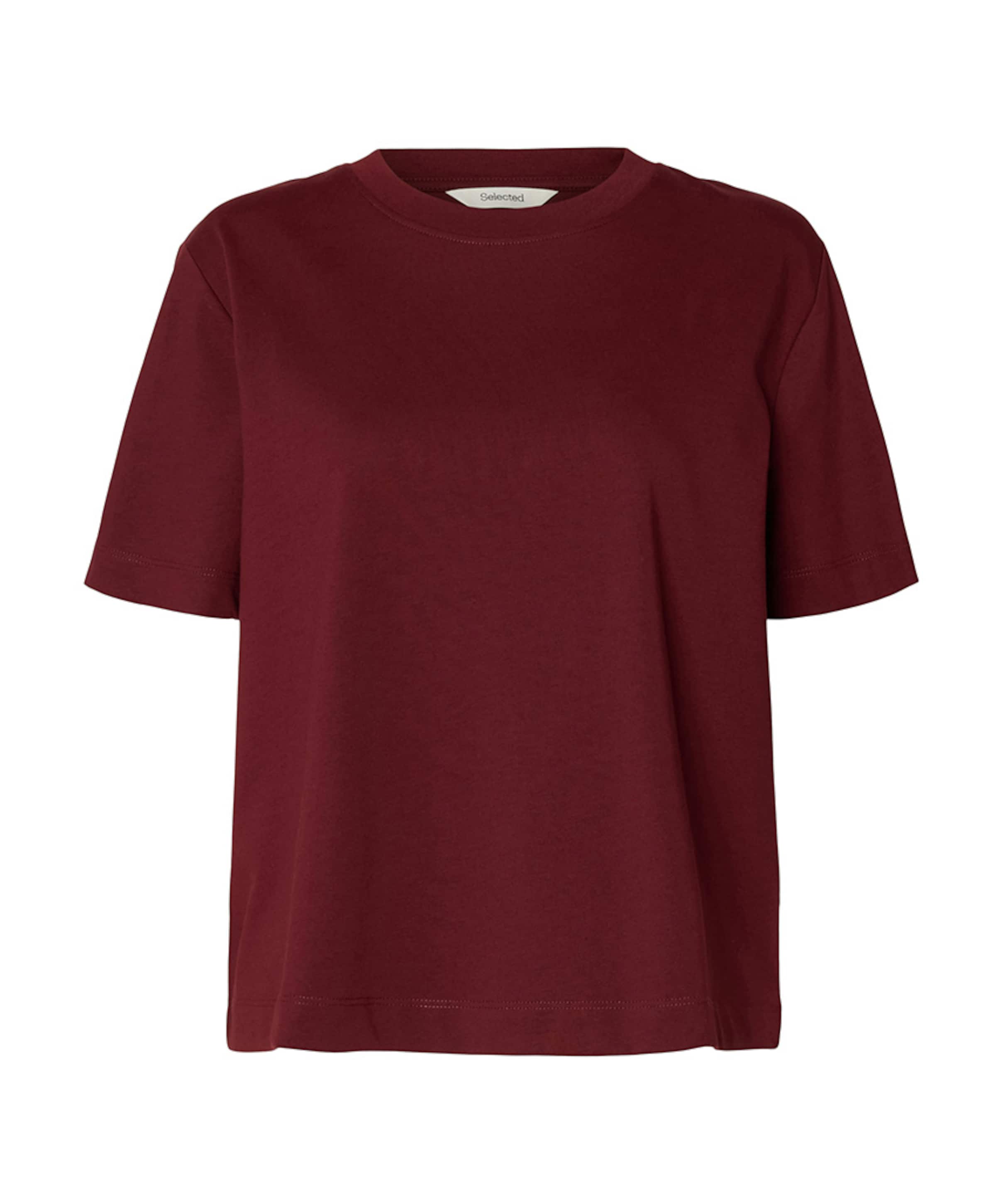 Dames T-shirt bordeaux
