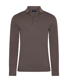 Heren polo beige