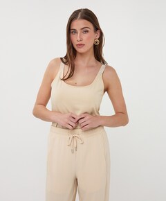 Dames top beige