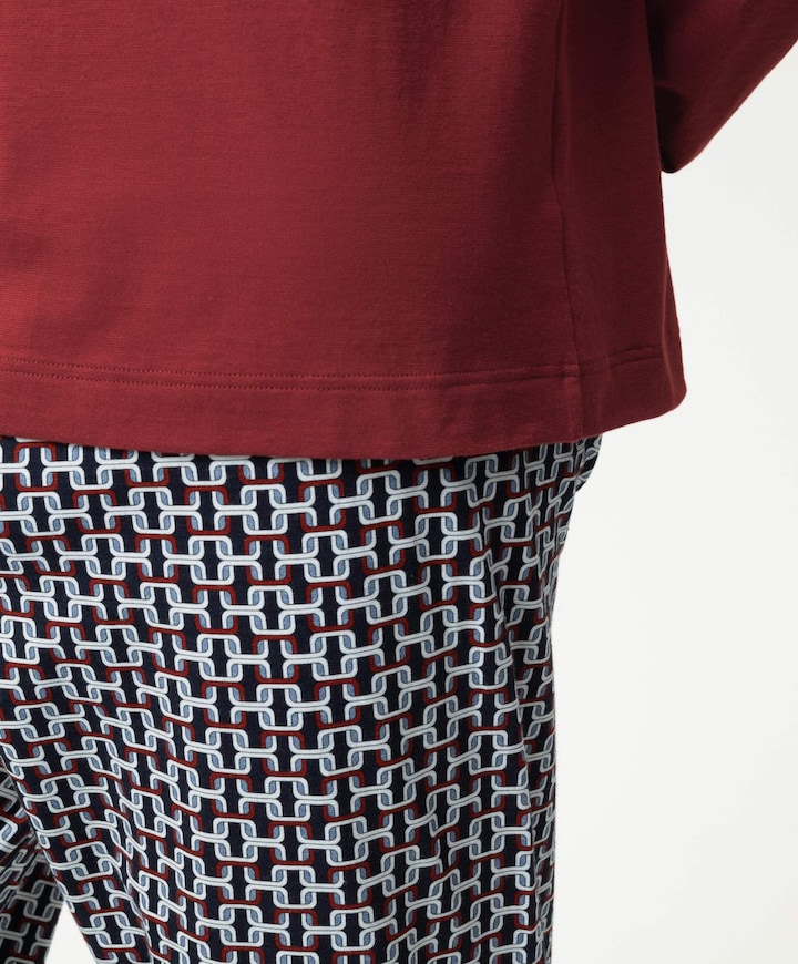 Heren pyjamaset rood