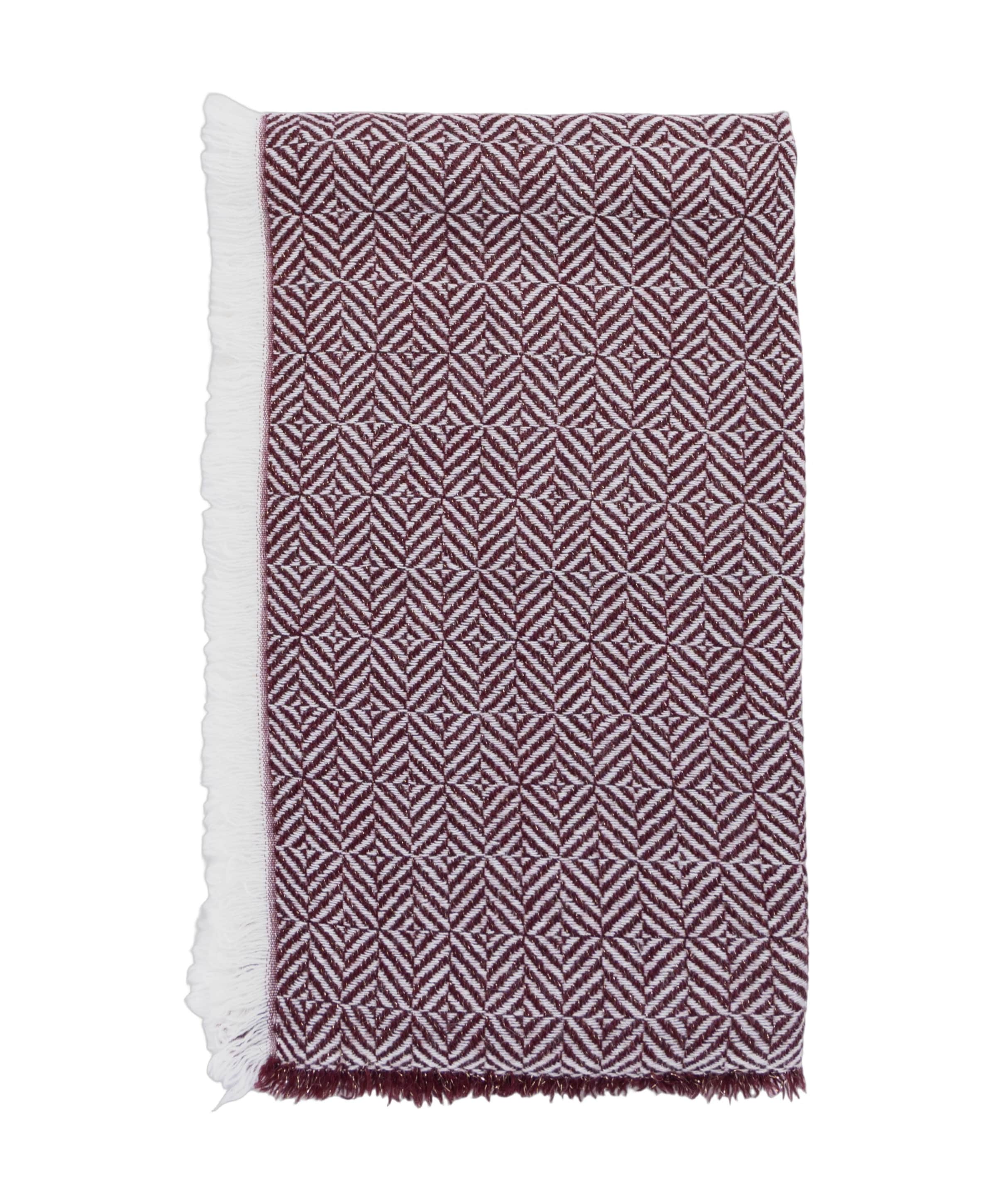 Dames sjaal bordeaux
