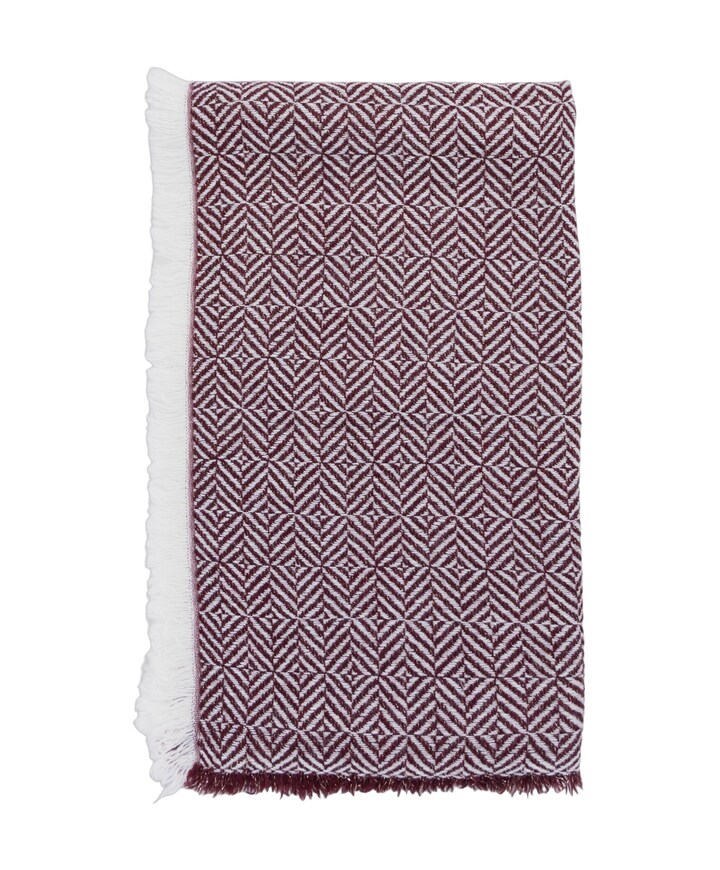 Dames sjaal bordeaux