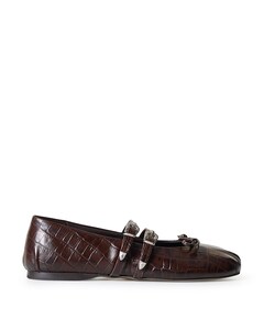 Vita Western dames ballerina's bruin