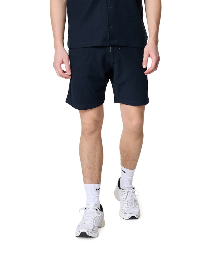 WOVEN SHORT heren korte broek blauw