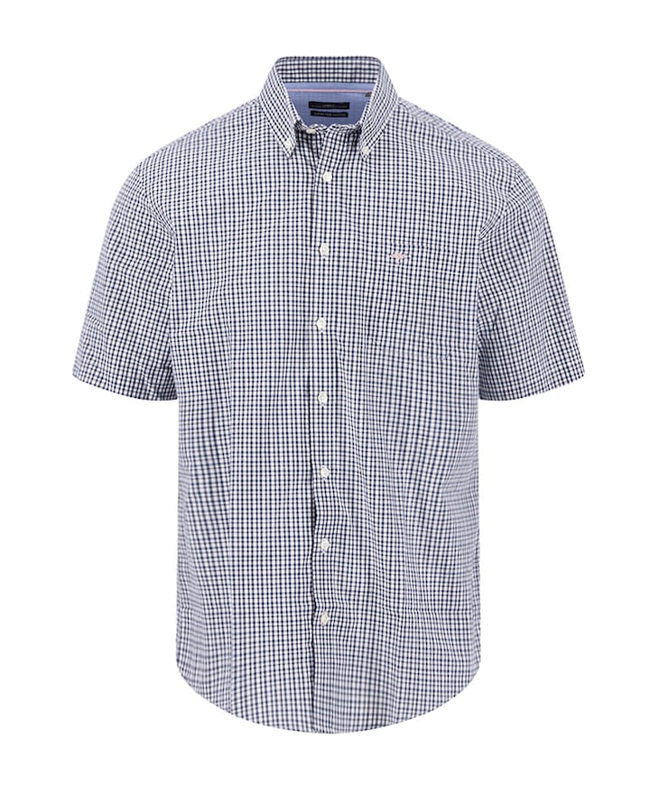 Heren overhemd korte mouw roze