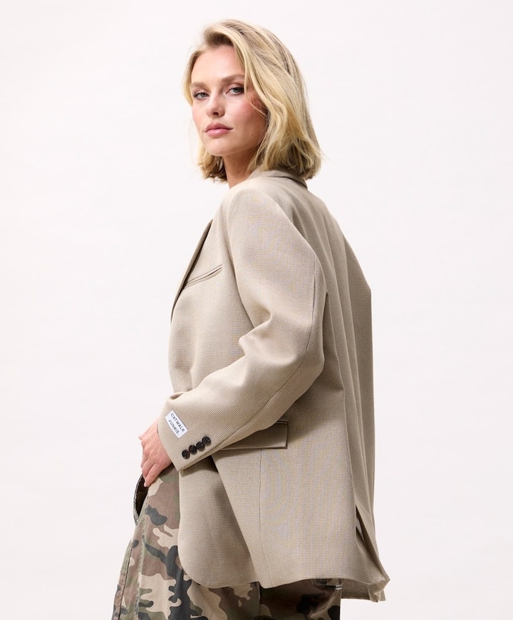Dames blazer beige