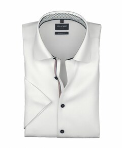 Heren overhemd korte mouw wit