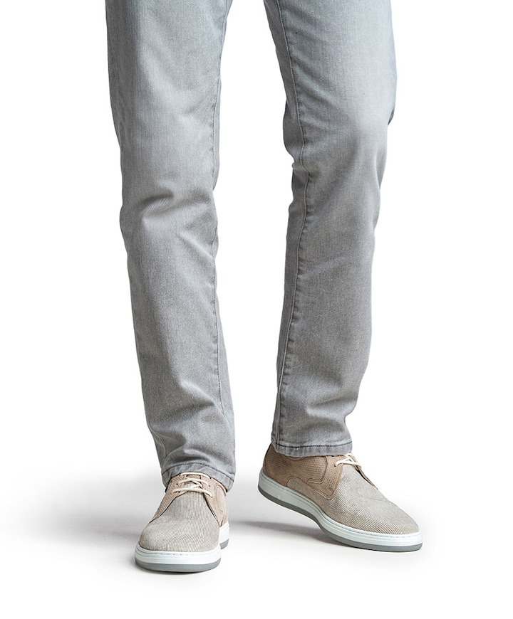 heren veterschoenen beige