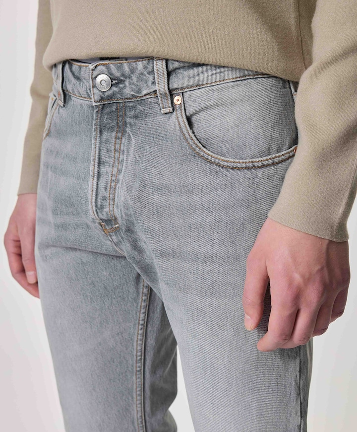 Heren jeans grijs