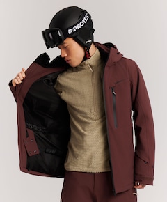 Heren ski-jas rood