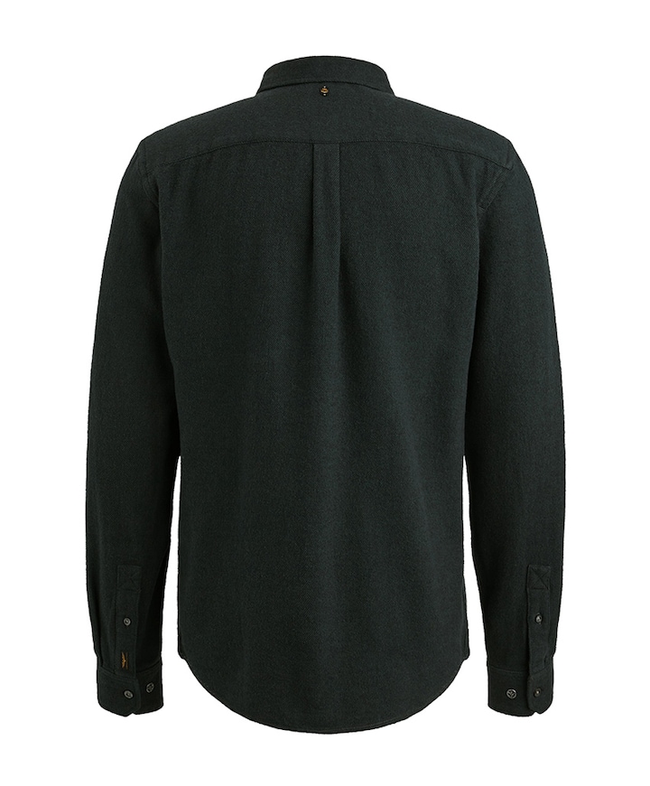 Heren overhemd lange mouw groen