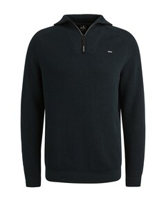 Trui met rits blauw