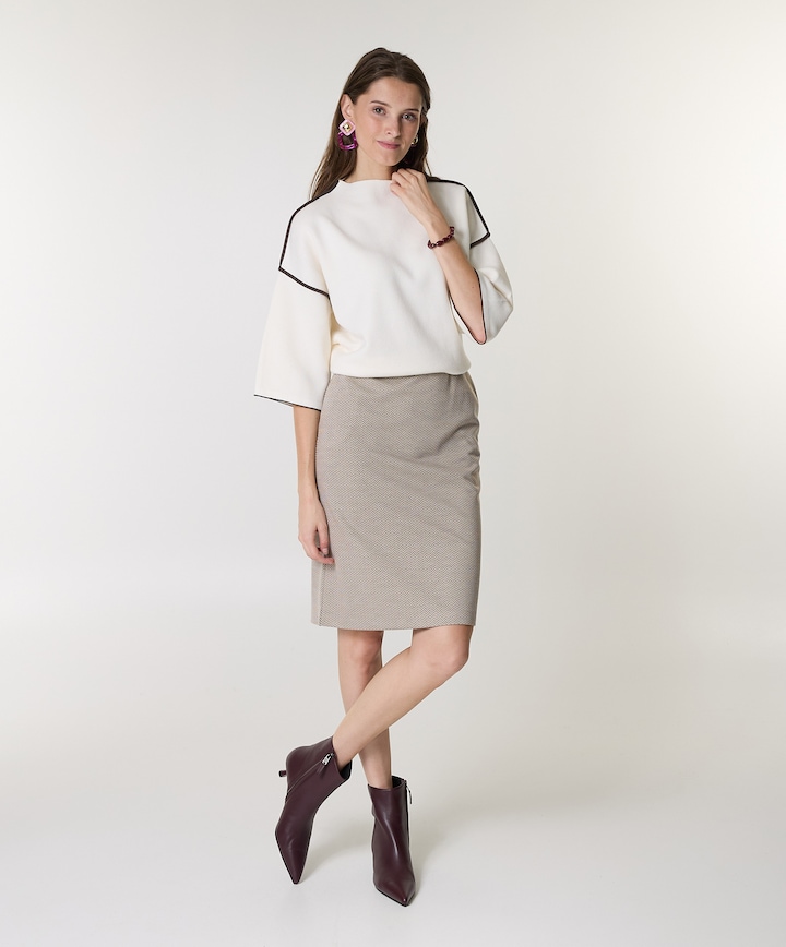 Dames rok beige