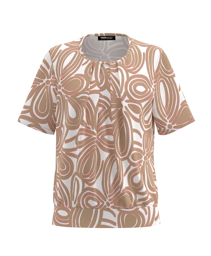 Dames T-shirt beige