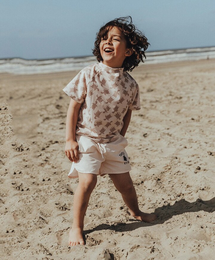 Jongens zwemshort ecru