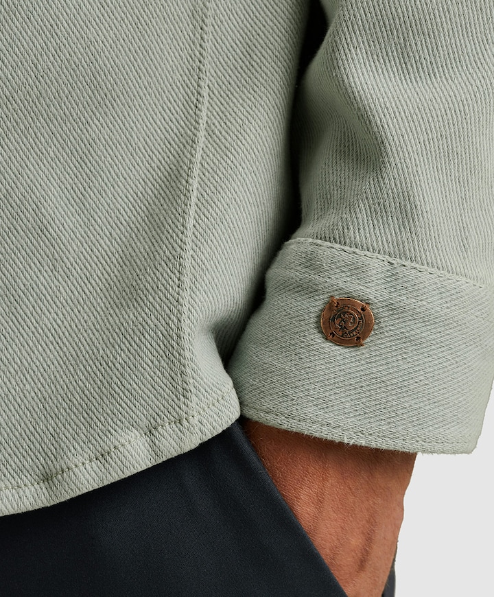 Overhemd lange mouw groen