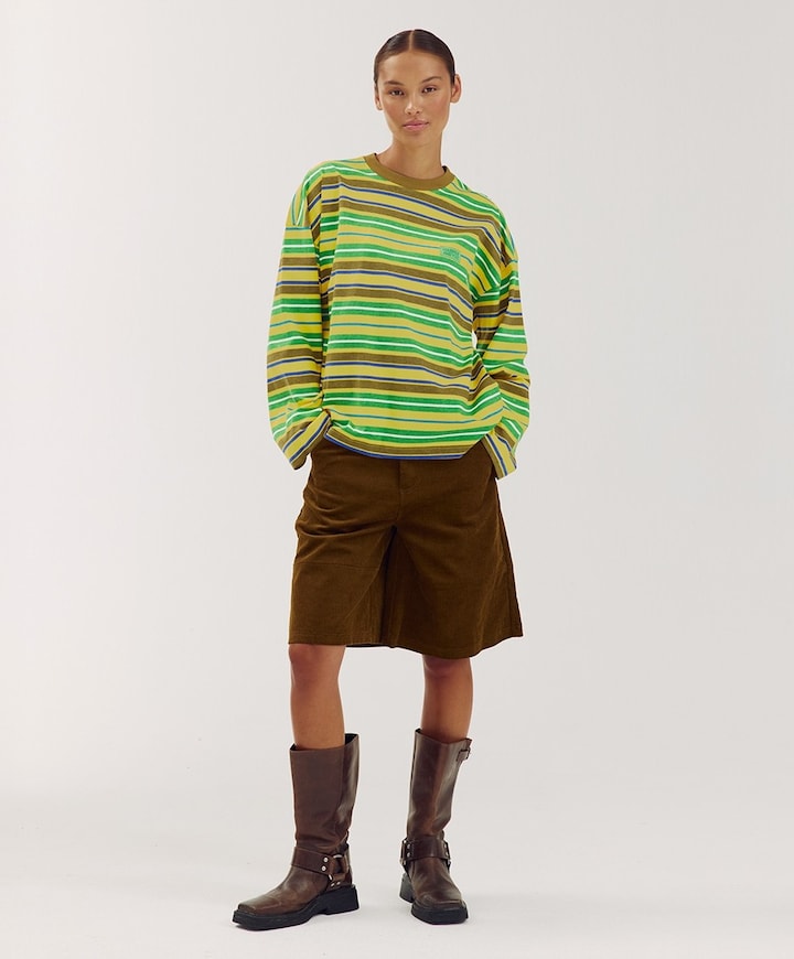 Dames longsleeve geel