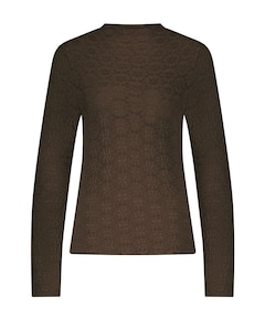 Dames top bruin