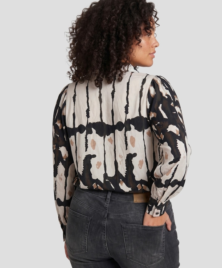 Dames blouse beige