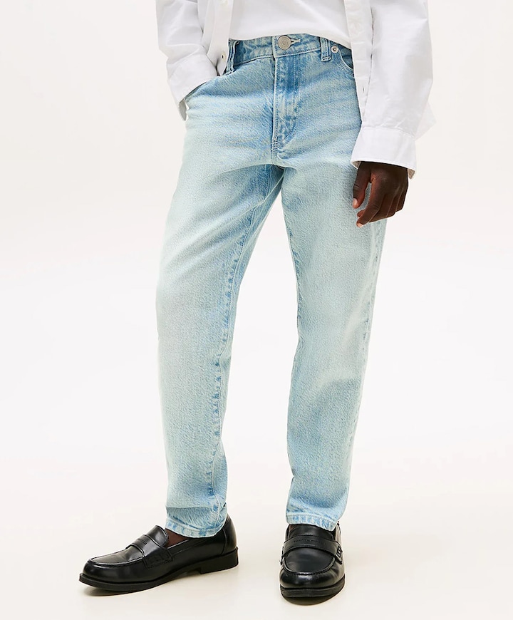 MODERN STRAIGHT BLEACH DENIM jeans blauw