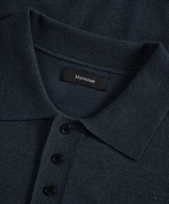 Heren polo blauw