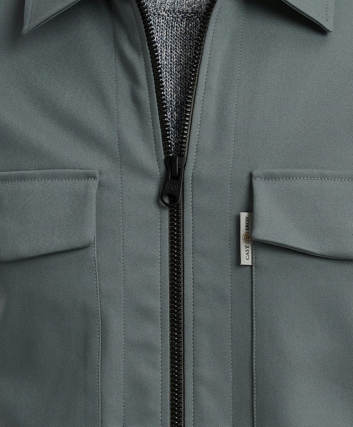 Heren overshirt blauw