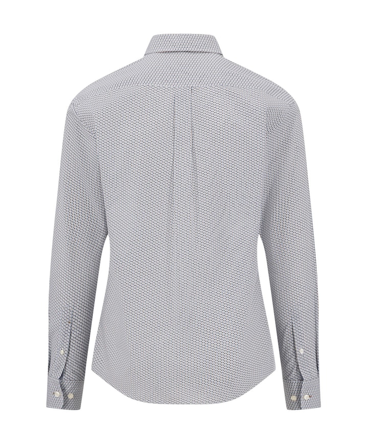 Heren overhemd lange mouw beige