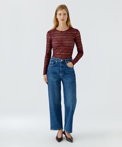 Dames longsleeve rood