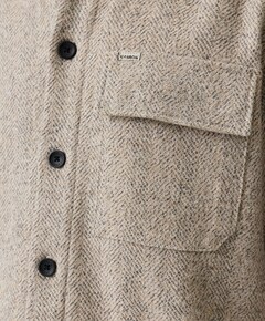 Heren overshirt beige