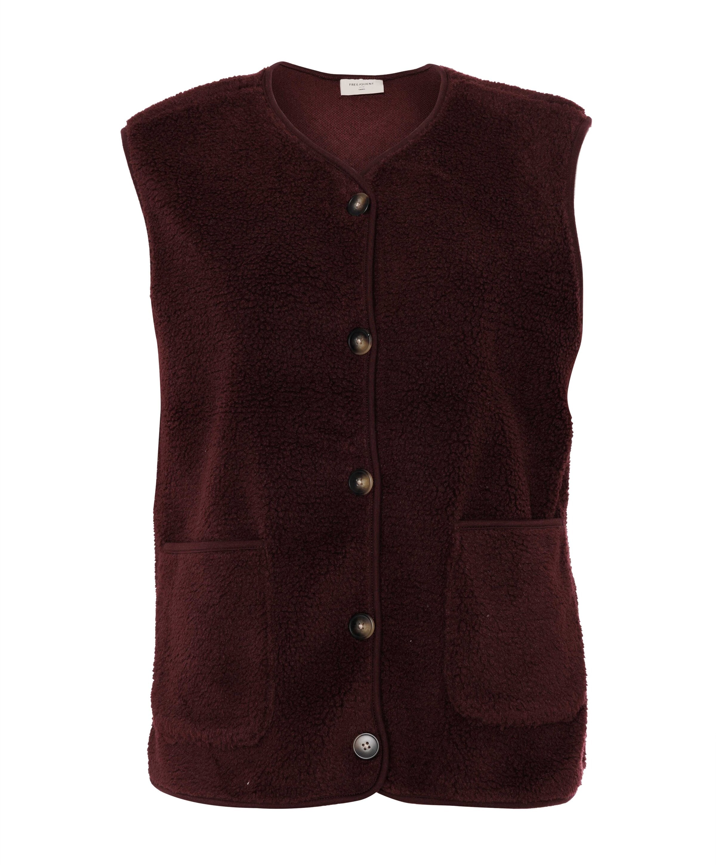Dames gilet bordeaux