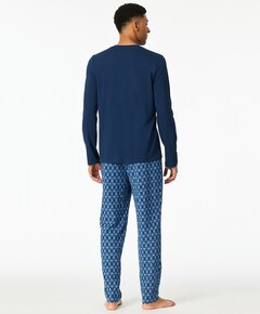 Heren pyjamaset blauw