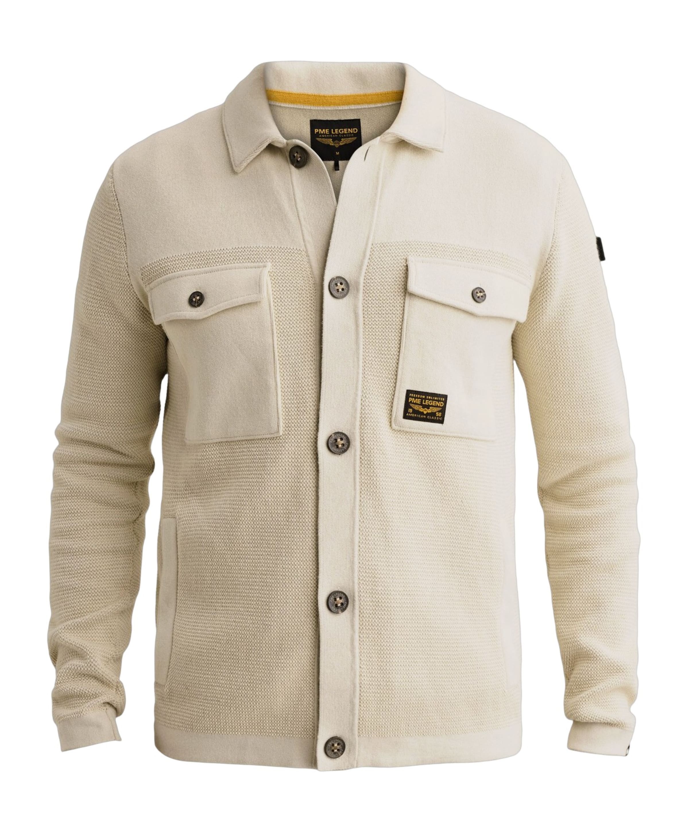Heren overshirt ecru