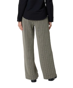 Jacquard broek zwart