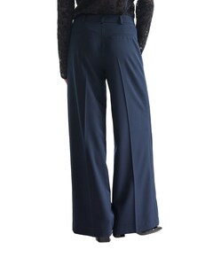 BERRA wb 403 extra wide leg long contrast ch dames broek blauw