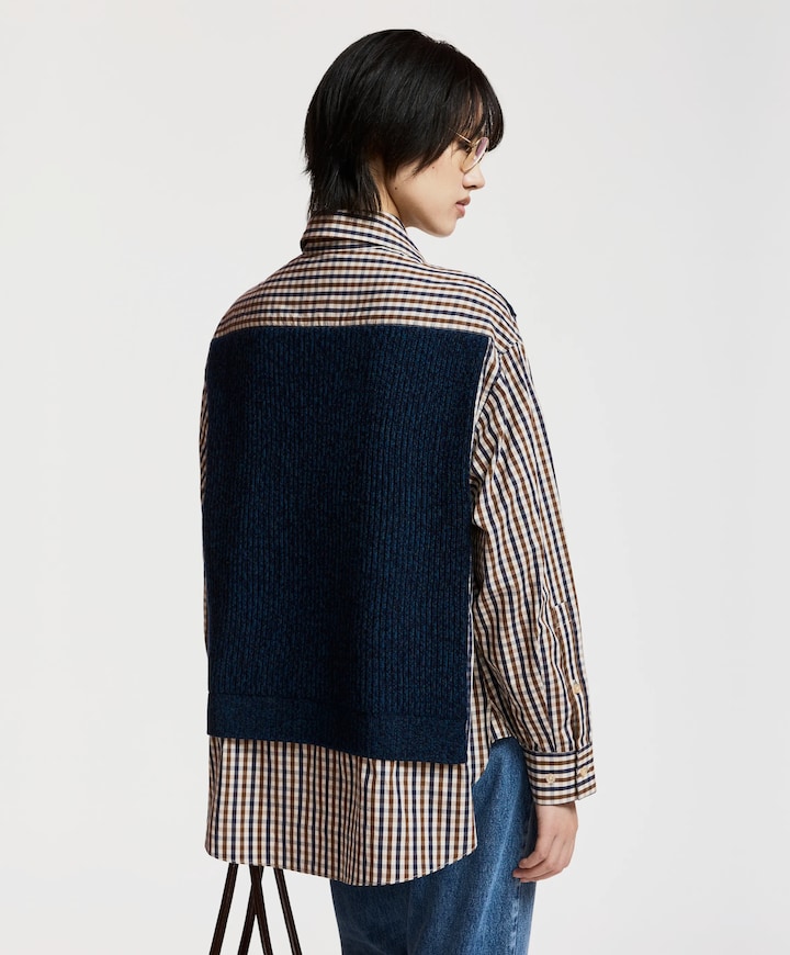 Dames blouse blauw