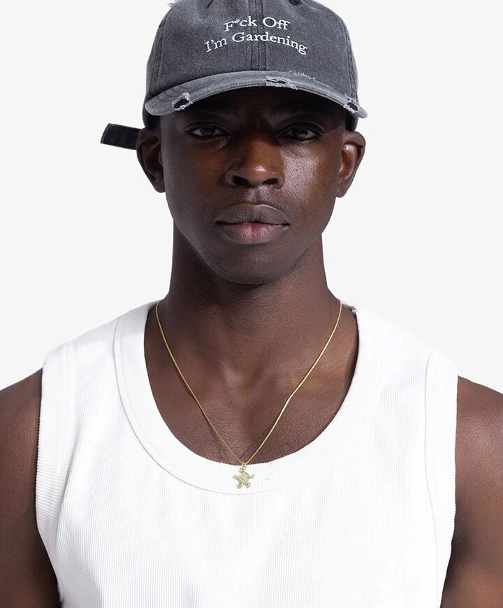 Heren hoofdaccessoire grijs