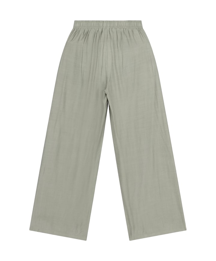 IRREGULAR WIDE LEG dames broek groen