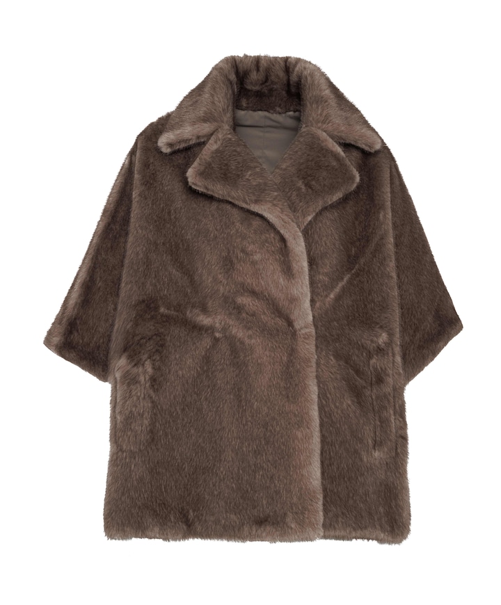 Dames cape bruin