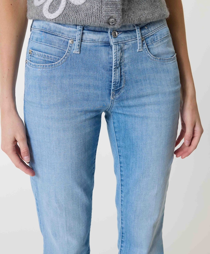 Paris flared  dames broek blauw