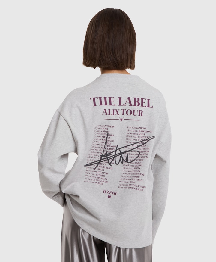 Dames longsleeve grijs