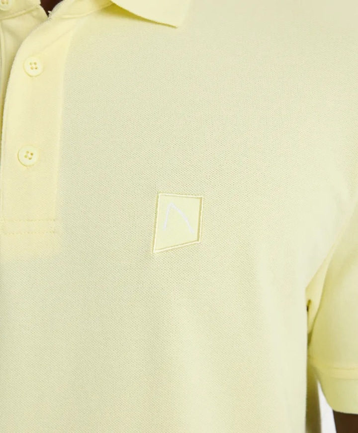 Heren polo geel