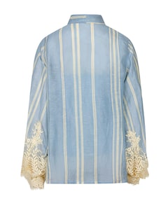 Dames blouse blauw
