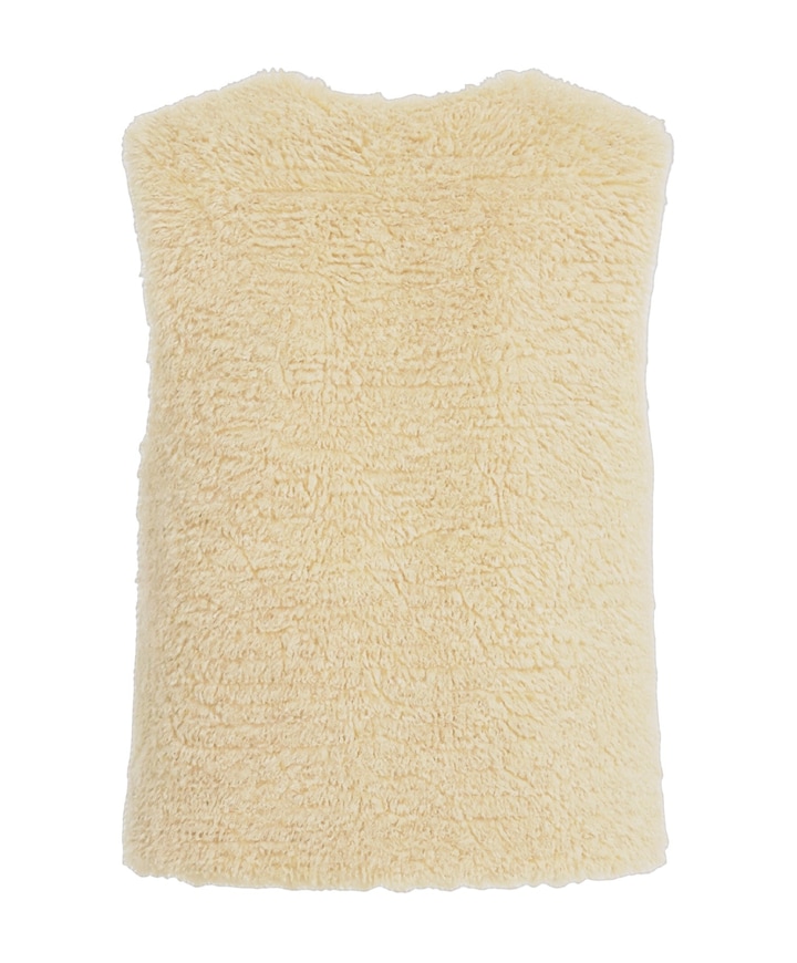 Dames gilet beige